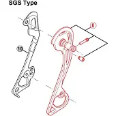 Shimano Zusammenbau der Außenplatte RD-M781