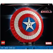 LEGO 76262 Marvel Captain Americas Schild Set, Avengers-Modellbausatz für Erwachsene mit Minifigur, Namensschild und Thors Hammer, sammelbare Infinity-Saga-Geschenkidee für Männer, Frauen, Ihn, Sie