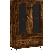 vidaXL Highboard Räuchereiche 69,5x31x115 cm Holzwerkstoff