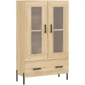 vidaXL Highboard Sonoma-Eiche 69,5x31x115 cm Holzwerkstoff