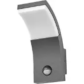 LUCANDE LED-Wandleuchte Timm, Sensor, 20cm, anthrazit, IP54