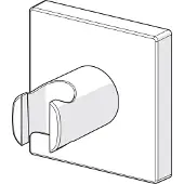 Hansa HANSALIVING Brausehalter, eckig, chrom
