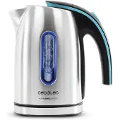 Cecotec ThermoSense 270 Steel, 1,7 l, 2200 W, Edelstahl, Wasserstandsanzeige, Überhitzungsschutz, Filterung