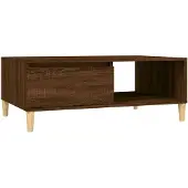vidaXL Couchtisch Braun Eichen-Optik 90x60x35 cm Holzwerkstoff