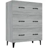 vidaXL Sideboard Grau Sonoma 69,5x34x90 cm Holzwerkstoff