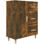 vidaXL Sideboard Räuchereiche 69,5x34x90 cm Holzwerkstoff