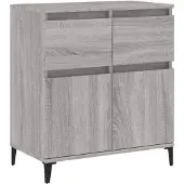 vidaXL Sideboard Grau Sonoma 60x35x70 cm Holzwerkstoff