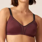 Naturana Ohne Bügel BH Minimizer | Grösse: 100F | Farbe: Weinrot