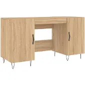 vidaXL Schreibtisch Sonoma-Eiche 140x50x75 cm Holzwerkstoff