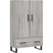 vidaXL Highboard Grau Sonoma 69,5x31x115 cm Holzwerkstoff