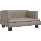 vidaXL Kindersofa Cappuccino-Braun 60x40x30 cm Kunstleder