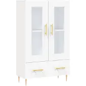 vidaXL Highboard Weiß 69,5x31x115 cm Holzwerkstoff