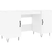 vidaXL Schreibtisch Weiß 140x50x75 cm Holzwerkstoff