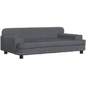 vidaXL Hundebett Dunkelgrau 90x53x30 cm Samt