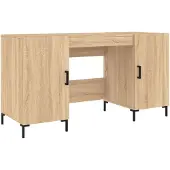 vidaXL Schreibtisch Sonoma-Eiche 140x50x75 cm Holzwerkstoff