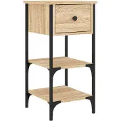 vidaXL Nachttisch Sonoma-Eiche 34x36x70 cm Holzwerkstoff