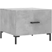 vidaXL Couchtisch Betongrau 50x50x40 cm Holzwerkstoff