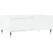 vidaXL Couchtisch Weiß 90x50x36,5 cm Holzwerkstoff