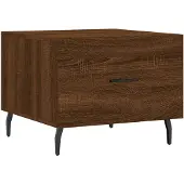 vidaXL Couchtisch Braun Eichen-Optik 50x50x40 cm Holzwerkstoff