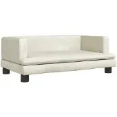 vidaXL Hundebett Creme 80x45x30 cm Samt