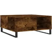 vidaXL Couchtisch Räuchereiche 80x80x36,5 cm Holzwerkstoff