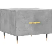 vidaXL Couchtisch Betongrau 50x50x40 cm Holzwerkstoff