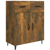 vidaXL Sideboard Räuchereiche 69,5x34x90 cm Holzwerkstoff