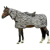HKM Fliegenausreitdecke Zebra Größe (Pferdedecke) - 125 cm