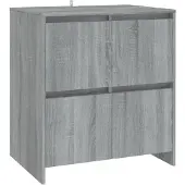 vidaXL Sideboard Grau Sonoma 70x41x75 cm Holzwerkstoff