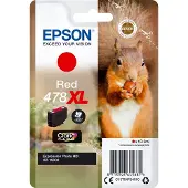 Epson Squirrel Singlepack Red 478XL Claria Photo HD Ink, Hohe (XL-) Ausbeute, Rot, Tinte auf Pigmentbasis, 10,2 ml, 1 Stück(e)