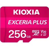 Kioxia Exceria Plus, 256 GB, MicroSDXC, Klasse 10, UHS-I, 100 MB/s, 85 MB/s