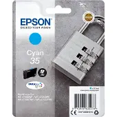 Epson Padlock 35 Vorhängeschloss DURABrite Ultra Single Cyan Tinte, Standardertrag, Cyan, 9,1 ml, 1 Stück(e), 650 Seiten, Einzelpackung