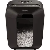 Fellowes Aktenvernichter Powershred LX50, Partikelschnitt 4 x 37 mm, P-4, 17 l, 9 Blatt Schnittleistung, Sicherheitsstopp, schwarz