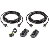 Aten 3 M USB HDMI Dual Display Secure KVM Kabel-Set, 3 m, HDMI, Schwarz, USB A, HDMI, 3.5 mm, USB B, HDMI, 3.5 mm, Männlich