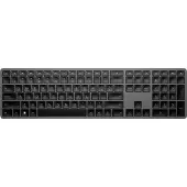 HP 975 Drahtlose Dual-Mode-Tastatur, Volle Größe (100%), Kabellos, RF Wireless + Bluetooth, Scherenschalter, QWERTY, Schwarz