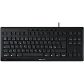 Cherry STREAM KEYBOARD TKL, Kabelgebunden, USB, Scherenschalter, QWERTY, Schwarz