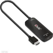 Club 3D CLUB3D HDMI + Micro USB to USB Type-C 4K120Hz or 8K30Hz M/F Active Adapter, 1 m, HDMI + USB, USB Typ-C, Stecker, Buchse, Gerade
