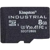 Kingston Technology 8GB microSDHC Industrial C10 A1 pSLC Karte Einzelpackung ohne Adapter, 8 GB, MicroSDHC, Klasse 10, UHS-I, 100 MB/s, 80 MB/s