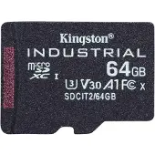 Kingston Industrial - Flash-Speicherkarte - 64 GB - A1 / Video Class V30 / UHS-I U3 / Class10 - microSDXC UHS-I