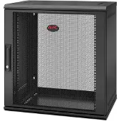 Schneider Electric NetShelter WX 12U Single Hinged Wall-mount Enclosure 400mm Deep - Wandmontiertes Regal - 12U - 90 kg - Schwarz