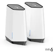 Netgear Orbi Pro SXK80 - - WLAN-System - (Router, Extender) - Netz - 1GbE, 2.5GbE - Wi-Fi 6 - Tri-Band - wandmontierbar, deckenmontierbar