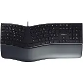 Cherry KC 4500 ERGO, Volle Größe (100%), Kabelgebunden, USB, AZERTY, Schwarz