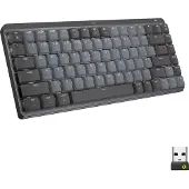 Logitech MX Mechanical Mini, Kabellos, RF Wireless + Bluetooth, Mechanischer Switch, QWERTY, LED, Graphit