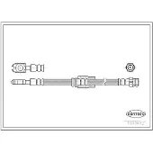 CORTECO Bremsschlauch ERSTAUSRÜSTERQUALITÄT [Hersteller-Nr. 19036321] für VW