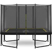 Magic Circle Pro Rechteckige Trampolin Pro Black 214 x 305 cm mit sicherheitsnetz