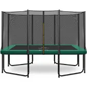 Magic Circle Pro Rechteckige trampolin Pro 244 x 366 cm Grün mit sicherheitsnetz