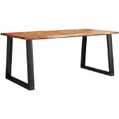 vidaXL Esstisch Baumkante 180x90x75 cm Massivholz Akazie