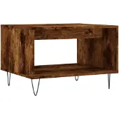 vidaXL Couchtisch Räuchereiche 60x50x40 cm Holzwerkstoff