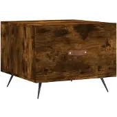 vidaXL Couchtisch Räuchereiche 50x50x40 cm Holzwerkstoff