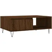 vidaXL Couchtisch Braun Eichen-Optik 90x60x35 cm Holzwerkstoff